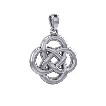 Modern Celtic Knot Silver Pendant TPD3962 - Jewelry